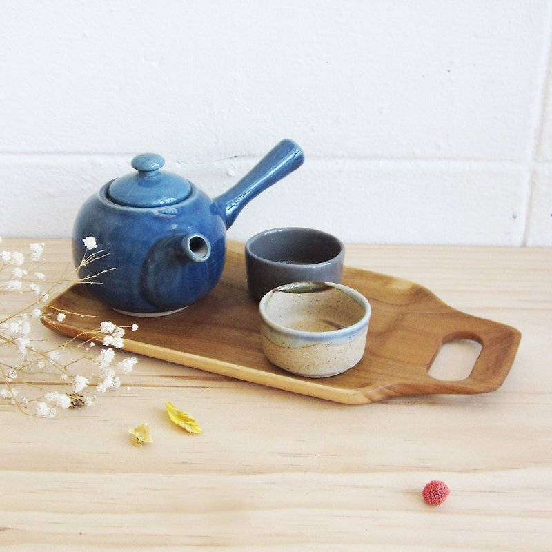Handmade Potteries Tea Sets Selected by Tan / SET27 - เซรามิก - ดินเผา สีน้ำเงิน