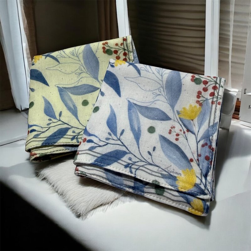 me time II - Gentle and firm 溫柔而堅定 親膚雙層二重紗小手帕 - 手帕 - 棉．麻 