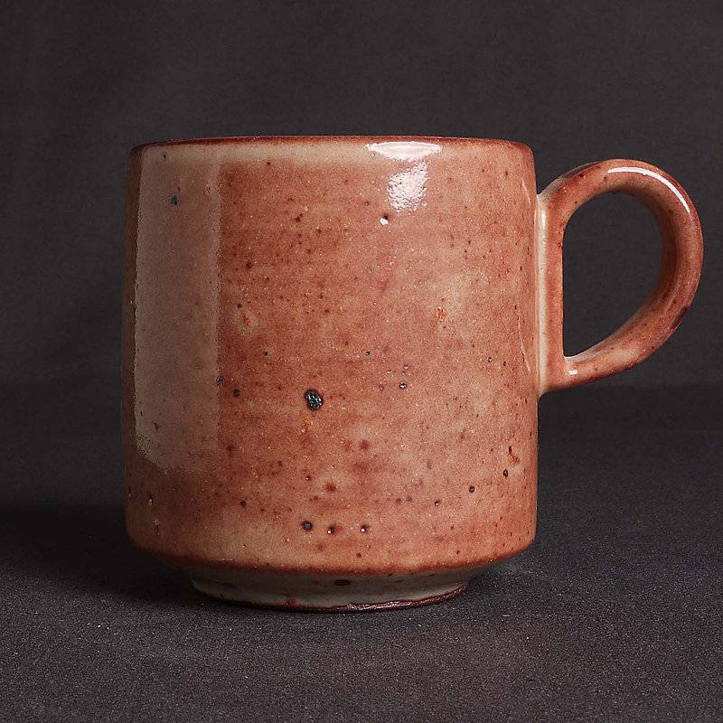 Ming ya kiln l Zhiye iron spot mug - ถ้วย - ดินเผา สีส้ม