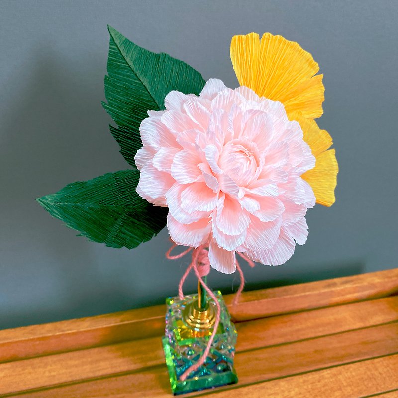 Small bouquet 3D paper flower artwork - ช่อดอกไม้แห้ง - กระดาษ หลากหลายสี