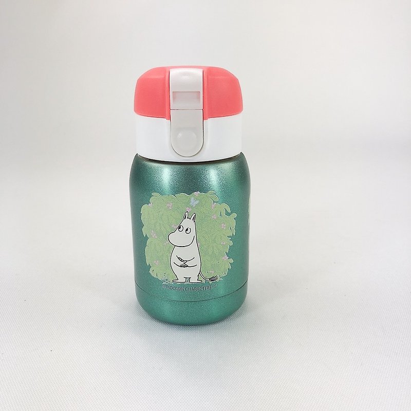 Moomin嚕嚕米授權-亮彩迷你保溫瓶(綠) - 其他 - 其他金屬 綠色