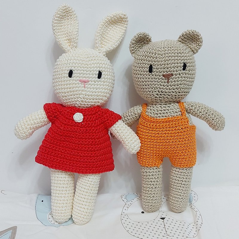[DIY material package] hand-knitted soft and comfortable crochet doll (knitting picture) - เย็บปัก/ถักทอ/ใยขนแกะ - ผ้าฝ้าย/ผ้าลินิน 