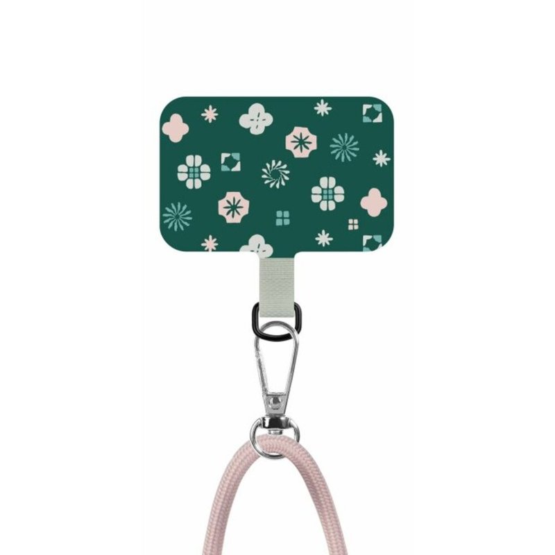 inBlooom Phone Strap With Patch 6.0mm/Classic/Forest Green - อุปกรณ์เสริมอื่น ๆ - ไนลอน สีเขียว