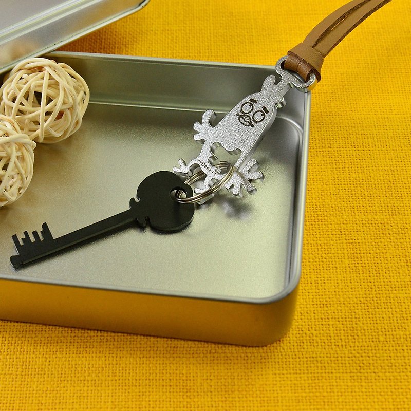 【Desk + 1】 12 zodiac key ring strap - chicken - Charms - Other Metals 