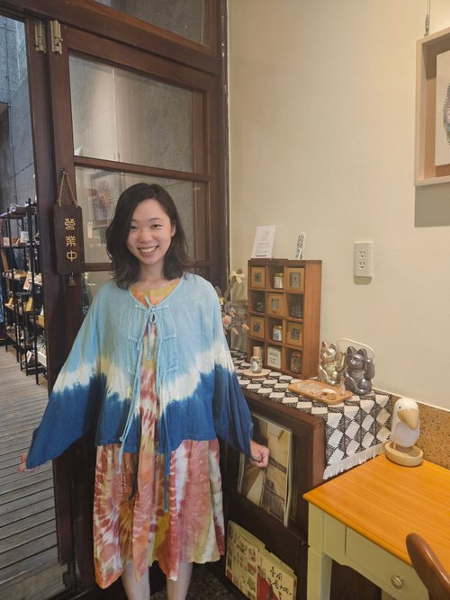 天使の藍染め l 気質藍染めブラウストップ l サマージャケット