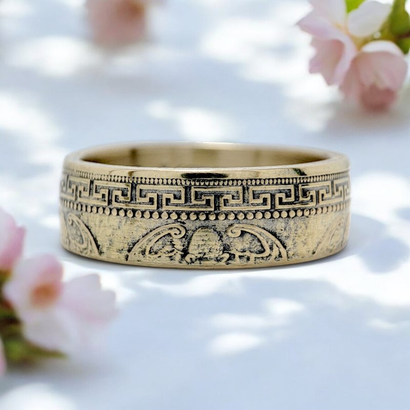 Coin Ring China, Unique China Ring, Ring China, China Woman Ring, Women Ring - 戒指 - 其他金屬 