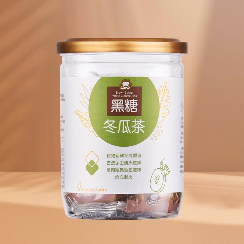 黑糖冬瓜茶 | 17gx12入/罐 | 婚禮小物 伴娘禮 送禮 黑糖塊 茶磚 - 蜂蜜/黑糖 - 其他材質 咖啡色