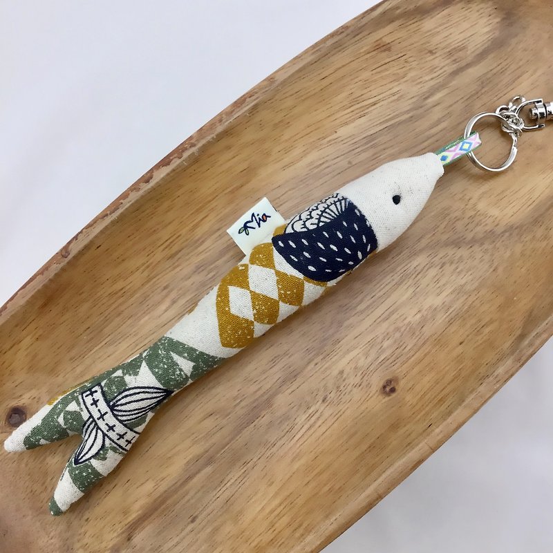 Every year there is a fish key ring / strap - the most Meng gift - Charms - Cotton & Hemp 