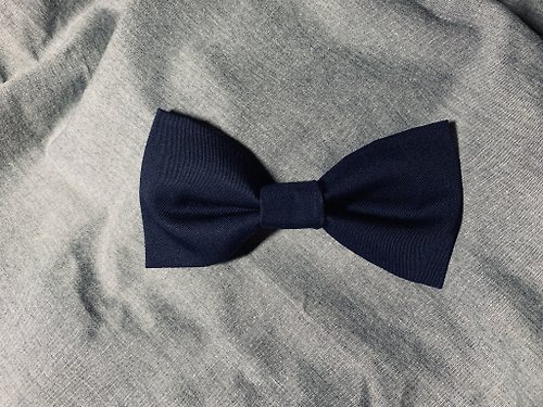 逗點實驗室 手做領結∣深藍∣紳士∣文青∣約會配件