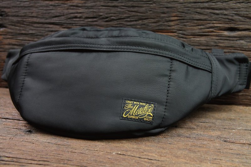 "Simple Day" nylon pockets (gold) - กระเป๋าแมสเซนเจอร์ - เส้นใยสังเคราะห์ 