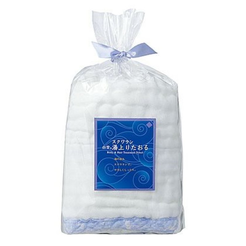 Snow White Squalane Moisturizing Wipes (Large) / Blue - Towels - Other Man-Made Fibers White