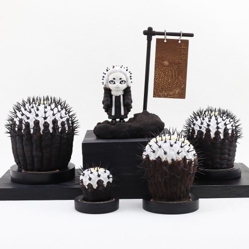 砌研製所 黑王丸家族/仿生植物/塊根/居家擺飾/水泥飾品