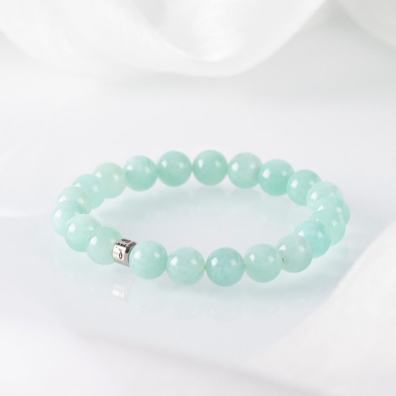 Tianhe Stone| Natural Energy Bracelet | 8.5-9.5mm - สร้อยข้อมือ - คริสตัล สีเขียว