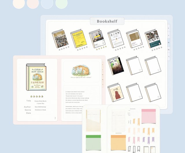 Digital】Reading Journal | Book Review. Book List. Stickers - Shop 