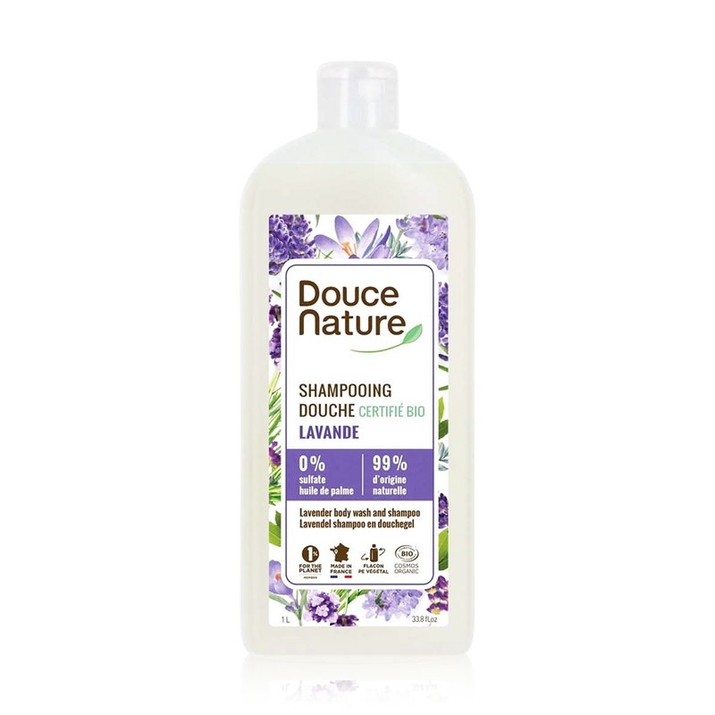 Douce Nature Lavender Shampoo & Body Wash 1L - แชมพู - วัสดุอื่นๆ 