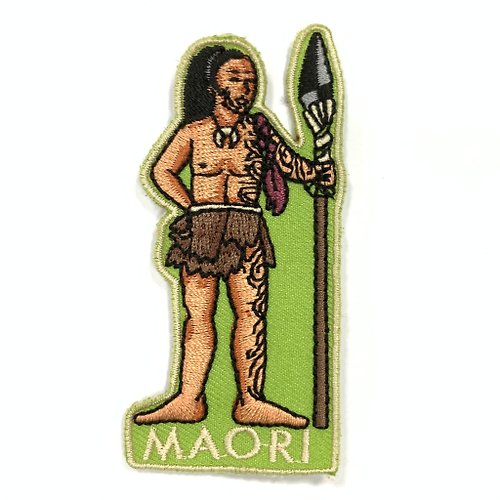 A-ONE 紐西蘭 毛利人 Maori 電繡徽章 胸章 立體繡貼 裝飾貼 燙布貼紙