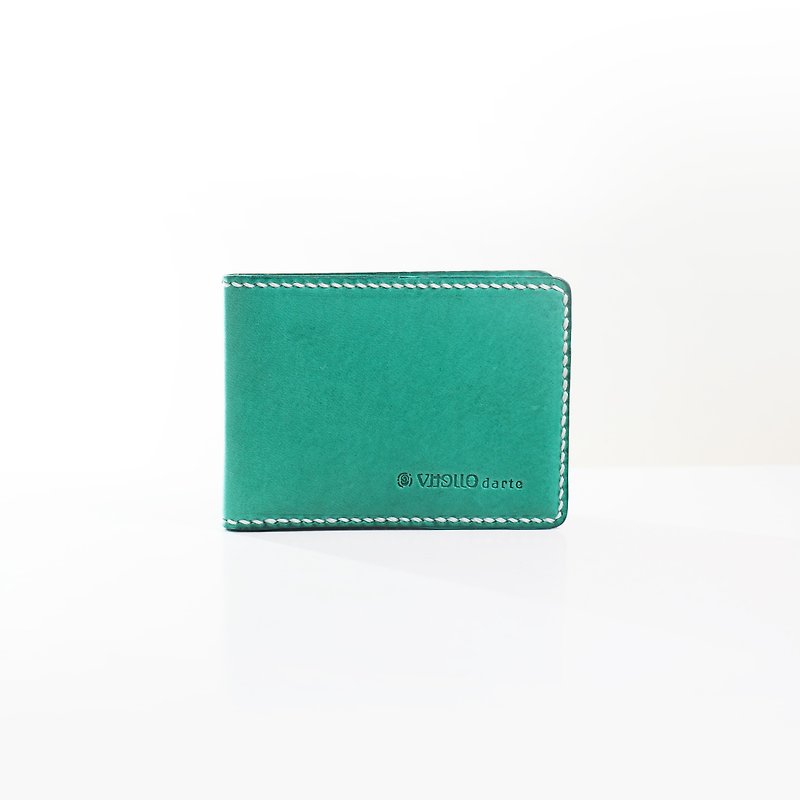 Handy Wallet - Lake - กระเป๋าสตางค์ - หนังแท้ สีเขียว