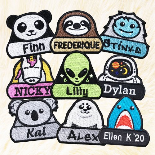 24PlanetsStudio Personalized01 Iron on Patch Your Name Your Text Buy 3 Get 1 Free