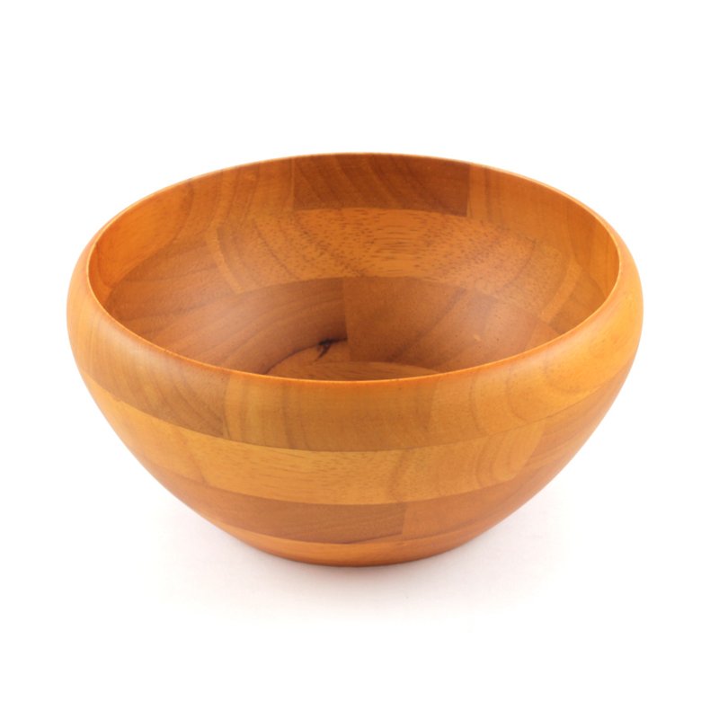 |巧木| 木製淺碗(橘色)/木碗/湯碗/餐碗/凹底碗/橡膠木 - 碗 - 木頭 咖啡色