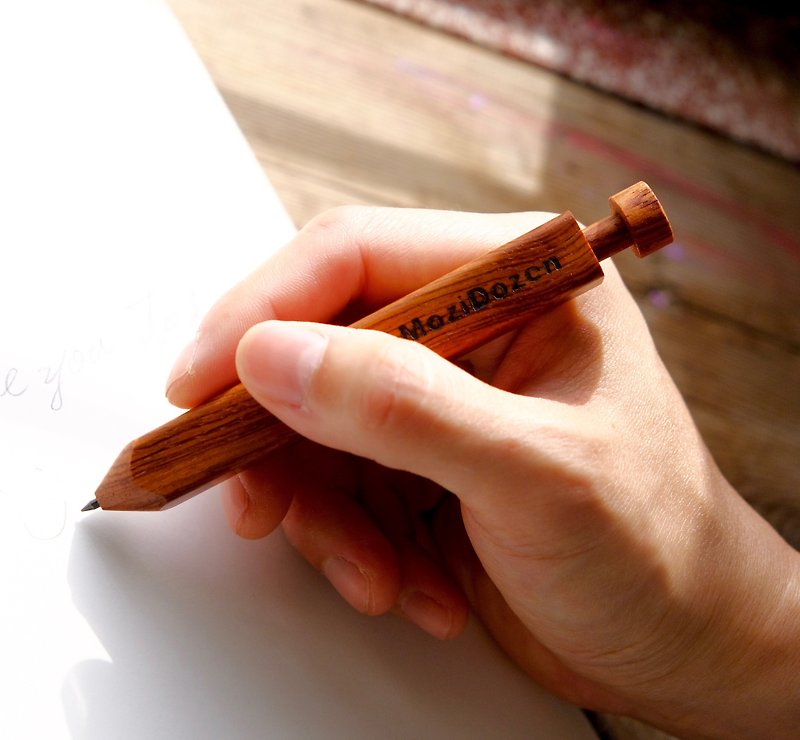 Automatic pencil - rosewood l wooden stationery 2.0mm - Pencils & Mechanical Pencils - Wood Red