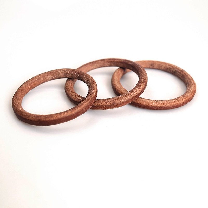 goro's Gift of Japanese Maple Leather Ring Bracelet - Bracelets - Genuine Leather 