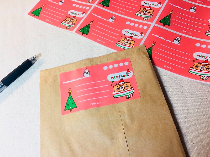 Stickers / Christmas gift stickers (18 into) - สติกเกอร์ - กระดาษ 