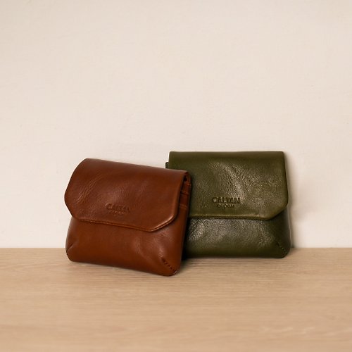 CALTAN DESIGN 【春日新款】扣式小枕頭零錢包-075222兩色