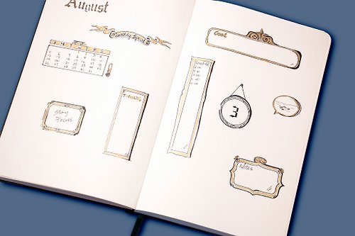 Bullet Journal Stencil, calligraphy planner stencil fits A5 journal,  wedding inv - Shop Maison Vintage Other - Pinkoi
