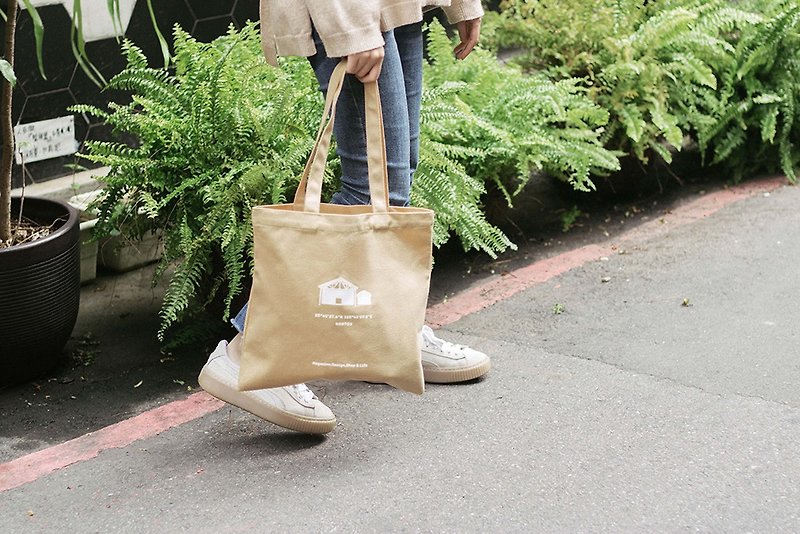 Small day business style canvas bag-Zhushan canvas bag - กระเป๋าถือ - วัสดุอื่นๆ สีเขียว