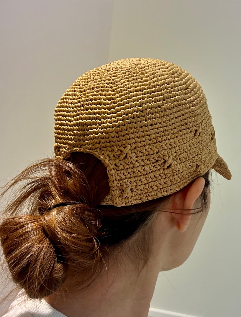 鴨舌帽 棒球帽 - 帽 - 紙 卡其色