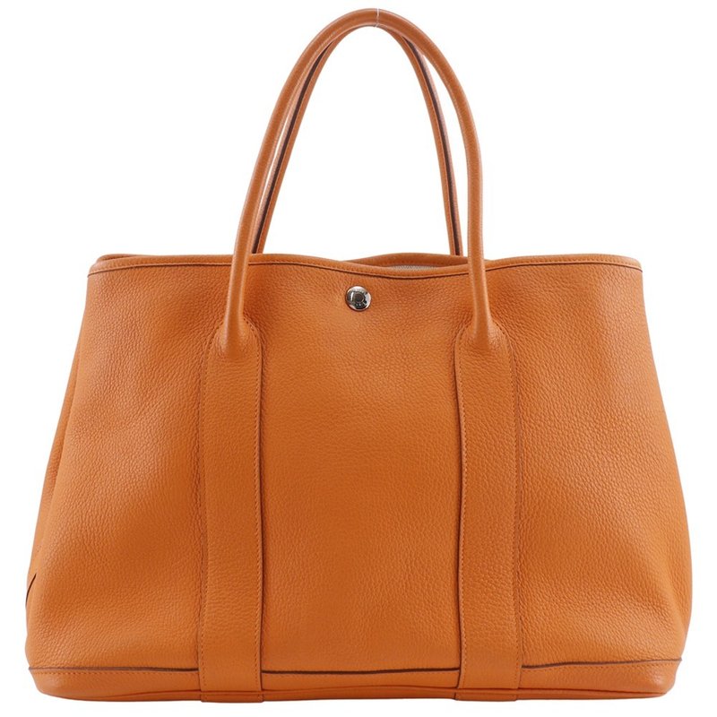 【日本直送】エルメス HERMES ガーデンパーティ36 PM トートバッグ ネゴンダ オレンジ  レディース【中古】 - 手提包/手提袋 - 真皮 黑色