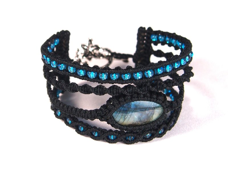 Macrame Tutorial Bracelet Emma, micromacrame pattern, simple macrame PDF - 手工藝教學/工具書 - 其他材質 