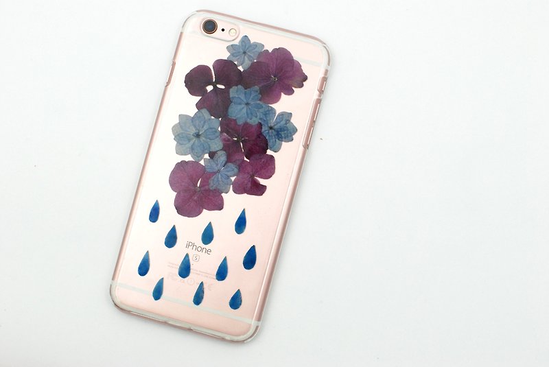 Pressed flower phone case | pattern series | pressed flower phone case | pattern series - Phone Cases - Silicone Purple