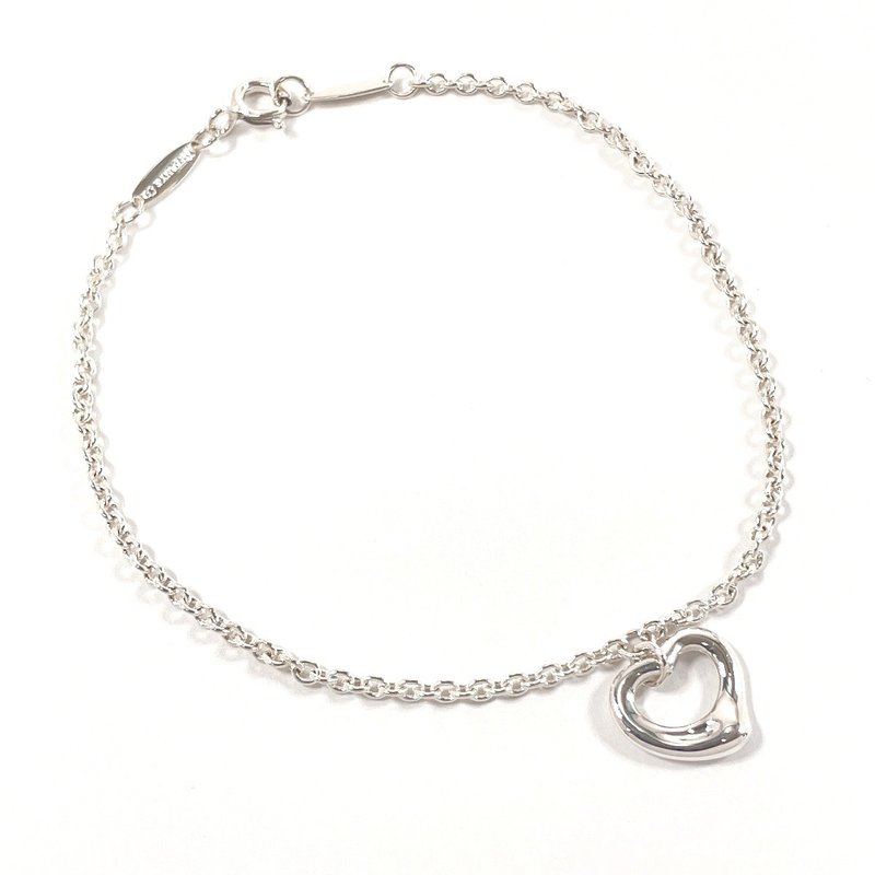 【日本直送 中古美品】ティファニー TIFFANY&Co. ブレスレット オープンハート エルサペレッティ シルバー925 - 手鍊/手環 - 純銀 銀色