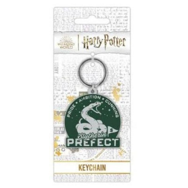 【哈利波特】史萊哲林俱樂部鑰匙圈/HARRY POTTER/SLYTHERIN - 鑰匙圈/鑰匙包 - 橡膠 多色