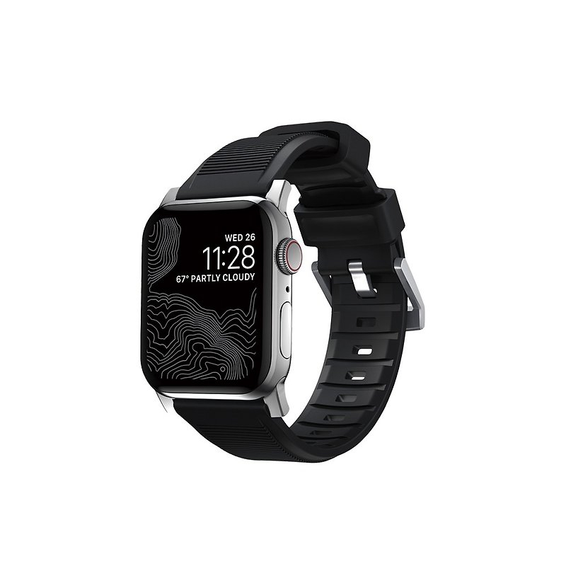 美國NOMAD Apple Watch專用高性能橡膠錶帶42/44mm銀856500018652 - 其他 - 橡膠 銀色