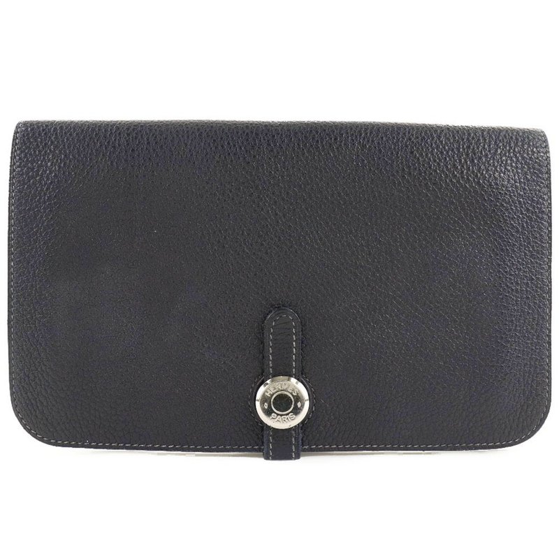 【日本直送】エルメス HERMES ドゴンGM 長財布 トゴ 紺  ユニセックス【中古】 - 錢包/皮夾/長短夾 - 真皮 藍色