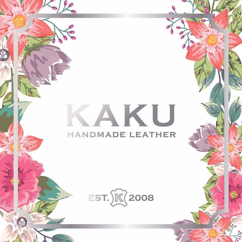 KAKU皮革設計 橫式證件訂製 - 證件套/卡套 - 真皮 灰色