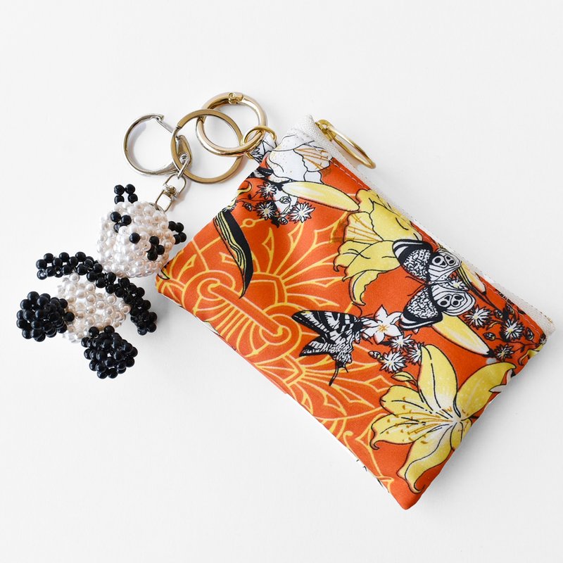 KEY CHAIN POUCH  PANDA (鑰匙袋) / 日本製造 - 化妝包/收納袋 - 其他材質 