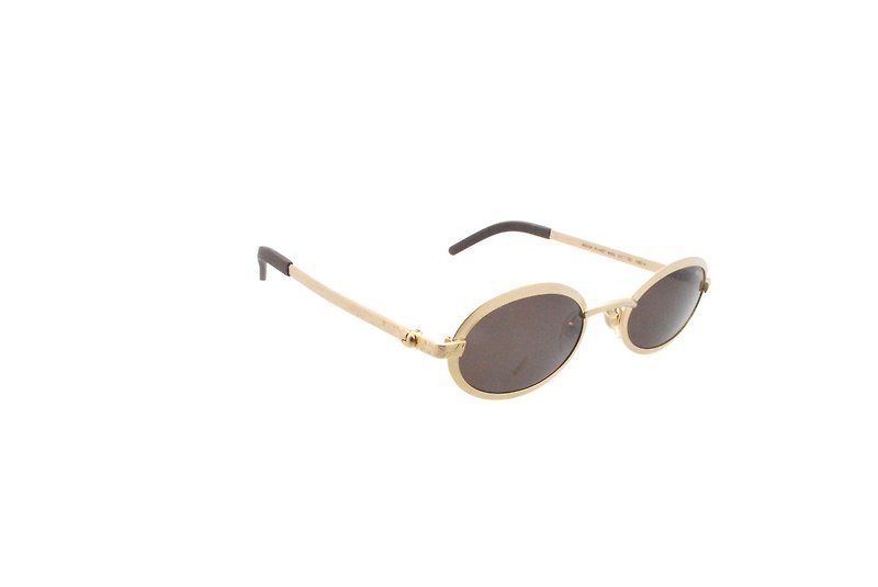 KENZO AICHA K1487 K43 90s French-made antique sunglasses - Sunglasses - Other Metals Gold