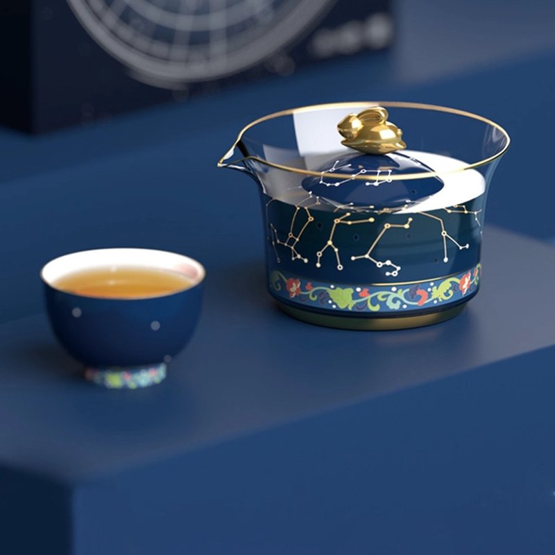 北京故宮博物院御宇星河茶具禮盒功夫泡茶杯 - 茶壺/茶杯/茶具 - 陶 