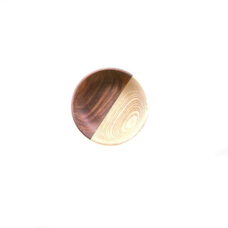Wooden solid wood small dish - จานเล็ก - ไม้ สีดำ