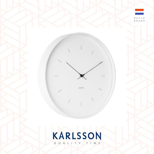 Ur Lifestyle 荷蘭Karlsson wall clock 37.5cm Butterfly Hands large white