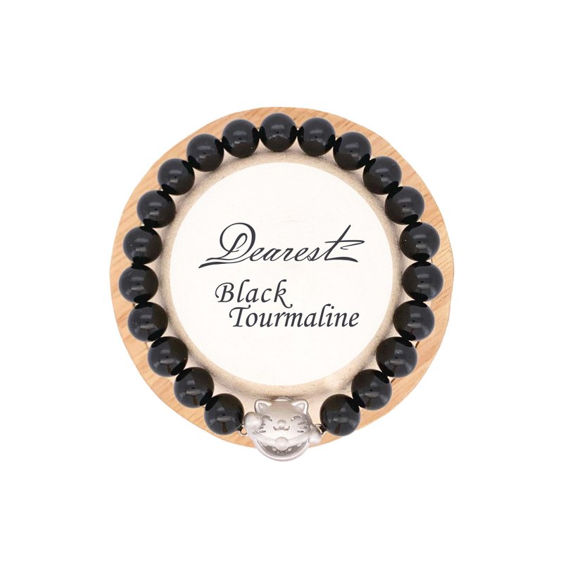 Black Tourmaline Scented Crystal Bracelet - สร้อยข้อมือ - เครื่องประดับ 