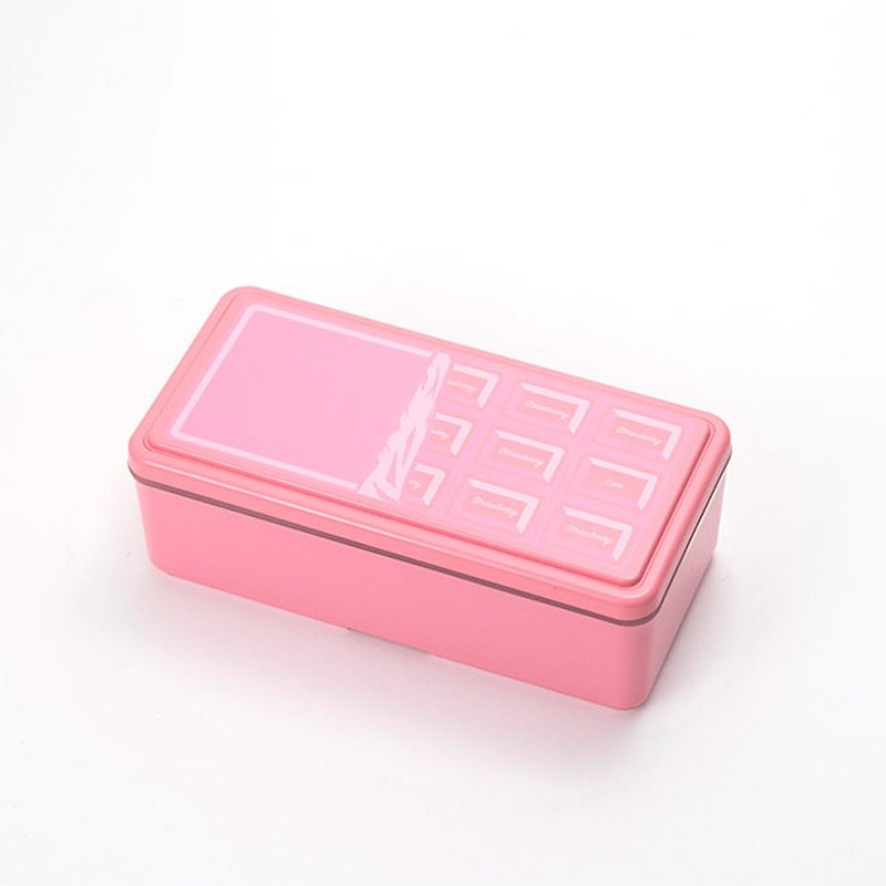 Miyoshi Co., Ltd. GEL-COOL cold storage box strawberry chocolate - Lunch Boxes - Resin Pink