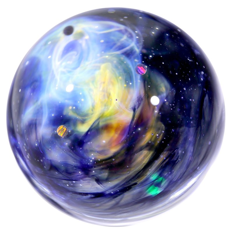 49mm 兩面星雲宇宙玻璃球擺設 no.M258 - 擺飾/家飾品 - 玻璃 黑色