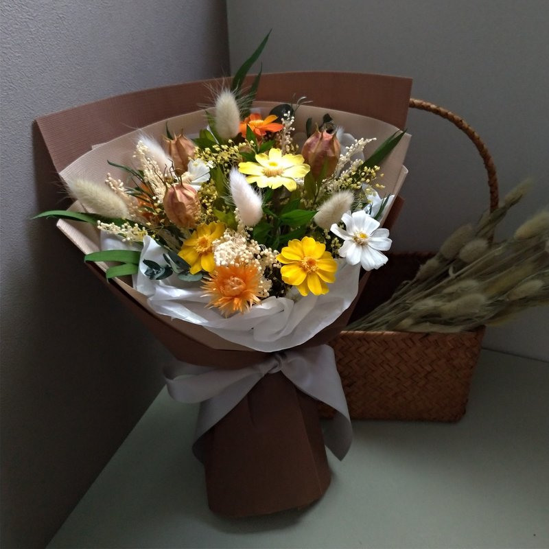 【田園】花束│永生花│乾燥花 - 乾燥花/永生花 - 植物．花 黃色