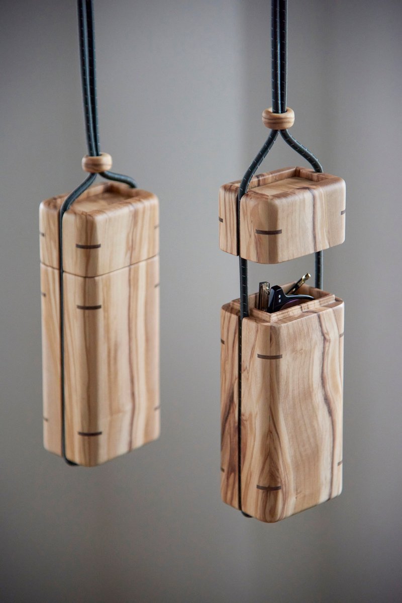 009_N - 眼鏡盒/眼鏡布 - 木頭 金色