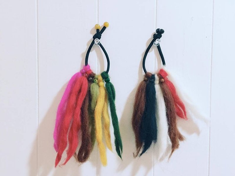National wind wool hair bundle - Hair Accessories - Wool Multicolor