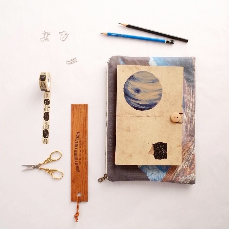 A5: Uranus NOTEBOOK - Notebooks & Journals - Paper Blue